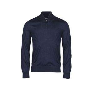 Tee Jays Mens Half Zip Sweatshirt / Navy